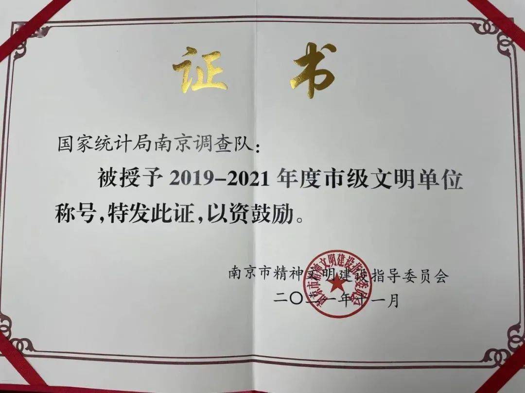 南京队获“2019-2021年度南京市文明单位”荣誉称号(图7)