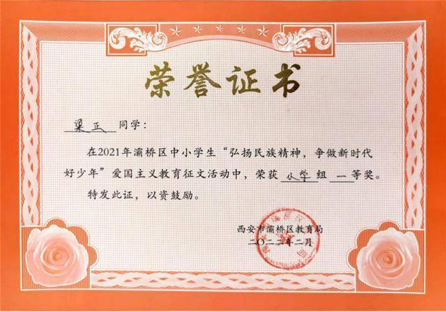 灞桥区东城第三小学师生喜获多项荣誉(图1)