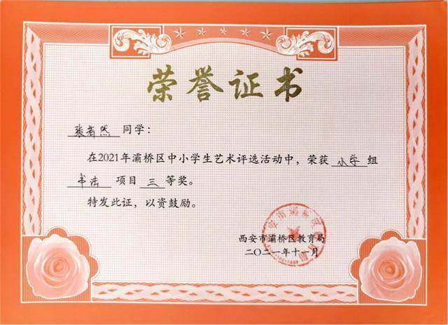 灞桥区东城第三小学师生喜获多项荣誉(图9)