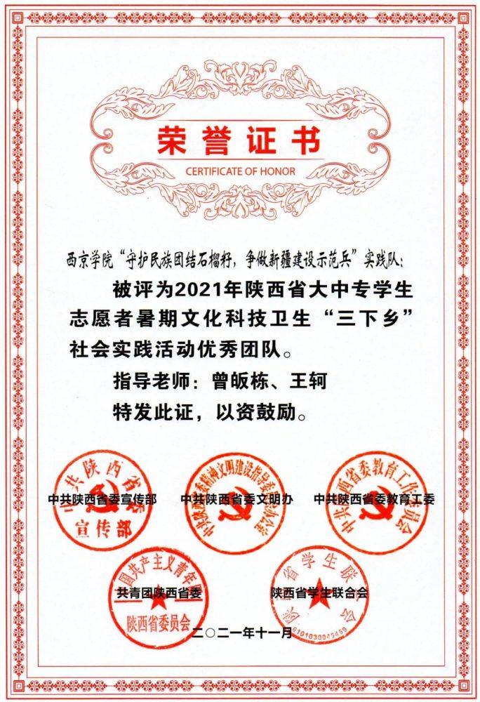喜报！西京学院学生会、研究生会获得省**多项集体和个人荣誉(图14)