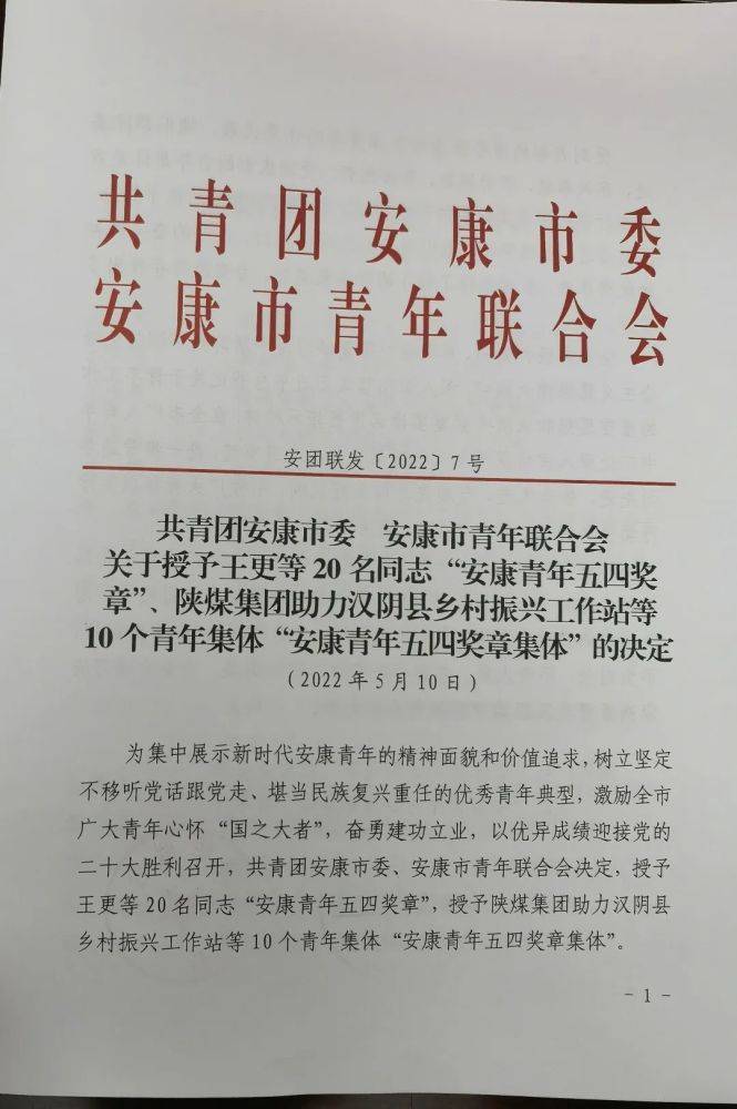 平利县人民检察院荣获“安康青年五四奖章集体”称号(图3)