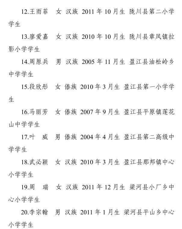 盈江县5名青少年喜获2022年“新时代德宏好少年”称号(图2)