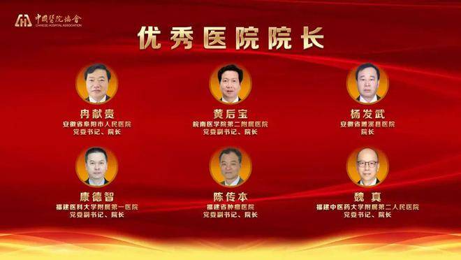 恭喜！福建省三位医院院长荣获“2022年中国优秀医院院长”称号(图1)
