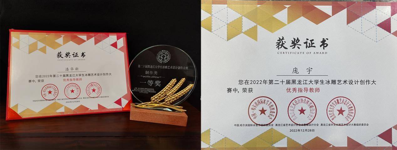 勇夺一等奖 | 哈尔滨华德学院再次闪耀第二十届黑龙江省大学生冰雕艺术设计创作大赛(图3)