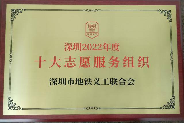 每天服务深圳的近4万人团队，荣获“十大志愿组织”称号(图1)