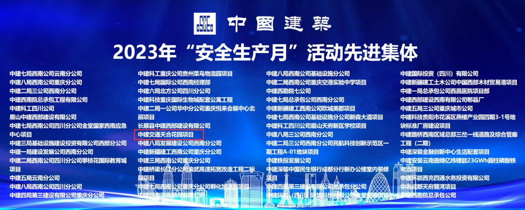 中建交通四川公司荣获中建西南区域安全生产“先进单位”和“先进个人”荣誉称号(图4)