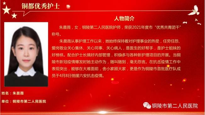 【喜讯】我院7名同志荣获“铜都杰出（优秀）医生”“铜都杰出（优秀）护士”称号(图7)